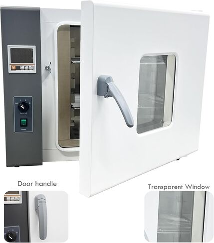 INTBUYING 220V Digital Forced Air Convection Drying Oven Heat Industrial Lab Temperature Control Adjustable Fan Speed (17.3X21.6X21.6inch Chamber) in Saudi Arabia