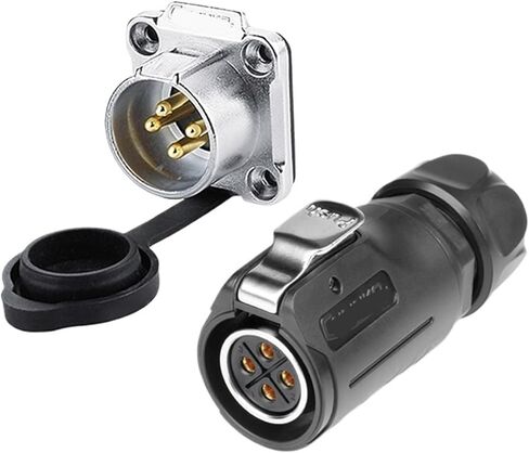 LP20 Industrial Aviation 4-pin Connector LED Power Cable Power Signal Pin(Male plug) in Saudi Arabia