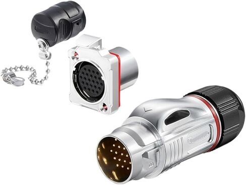 BD-24 metal aviation 24 core data signal transmission power male and female industrial connector(Flange formal wear) in Kuwait