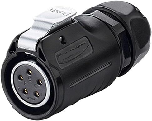 LP20 aviation 5-pin female male threaded panel waterproof connector(Single hole reverse mounting) in Saudi Arabia