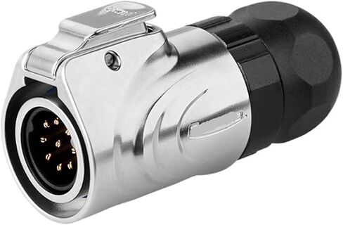 LP16 aviation and socket threaded panel mounting 9-pin full metal waterproof connector(Single hole formal wear) in Kuwait