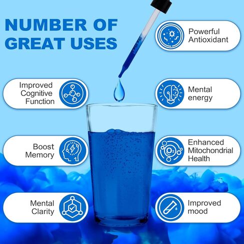 1% أزرق الميثيلين، 250 مل (8.4 أونصة)، درجة صيدلانية فائقة النقاء، نقي 99.99% (دستور الأدوية الأمريكي)، تم اختباره بواسطة طرف ثالث، خالٍ من الفورمالديهايد، يدعم الذاكرة والوظيفة الإدراكية، والطاقة العقلية والتوضيح in Kuwait