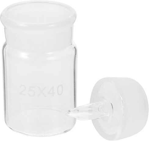 Didiseaon Weighing Bottle Glass Chemistry Small Lab Bottles for Liquids 25x40mm with Lid for Laboratory Use in Saudi Arabia