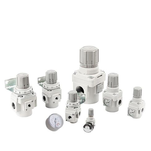 1 قطعة AR سلسلة منظم ضغط الهواء قابل للتعديل صمام تخفيض هوائي مع مقياس للضاغط AR10-M5-A AR40-04-B(AR40-03BG-B) in Kuwait