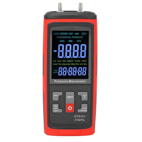 ضغط الغاز 12 وحدة قابلة للتحديد مقياس الضغط التفاضلي بمنفذ محمول لمعايرة HVAC in Saudi Arabia