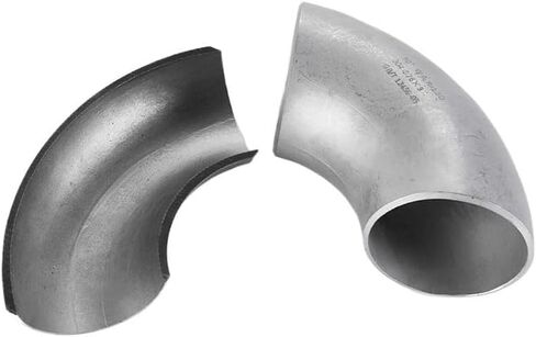 304 كوع ملحوم من الفولاذ المقاوم للصدأ بزاوية 90 درجة زاوية قائمة صناعية ضغط تخليل سلس ختم الكوع تركيب الأنابيب 1.5D(114-3mmSeamed) in Kuwait