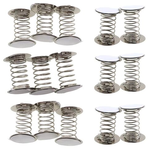 20 قطعة من قواعد زنبركية لاصقة مزدوجة الجوانب من الفولاذ المقاوم للصدأ DIY ملحقات إنتاج الألعاب لمنتجات Bobblehead 25 × 30 مم للأرجوحة المثبتة على السيارة وزخارف سطح المكتب in Kuwait