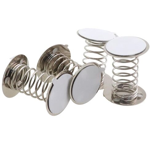 20 قطعة من قواعد زنبركية لاصقة مزدوجة الجوانب من الفولاذ المقاوم للصدأ DIY ملحقات إنتاج الألعاب لمنتجات Bobblehead 25 × 30 مم للأرجوحة المثبتة على السيارة وزخارف سطح المكتب in Kuwait