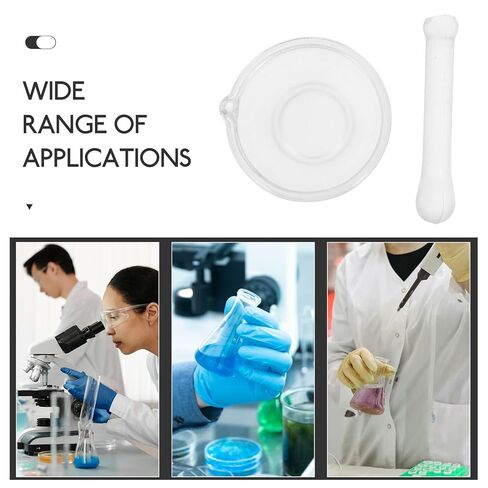 Mikinona Glass Grinder and Mortar with Thickened Base Laboratory Mixer for Spices Traditional Medicine Crack-Resistant Glass Bowl Easy to Clean Multifunctional Tool in Saudi Arabia