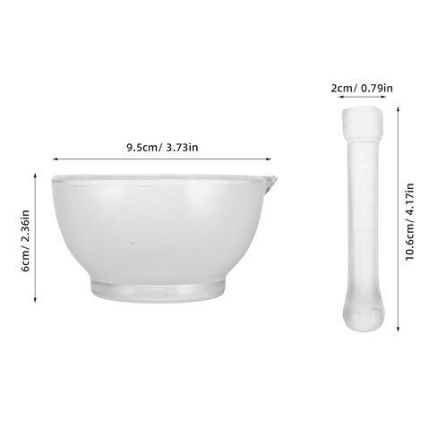Sosoport Glass Mortar and Pestle Laboratory Grinding Bowl Chemical-Resistant Glass Mixer for Precise DIY Experiments Easy to Clean and Maintain Handheld Tool in Saudi Arabia