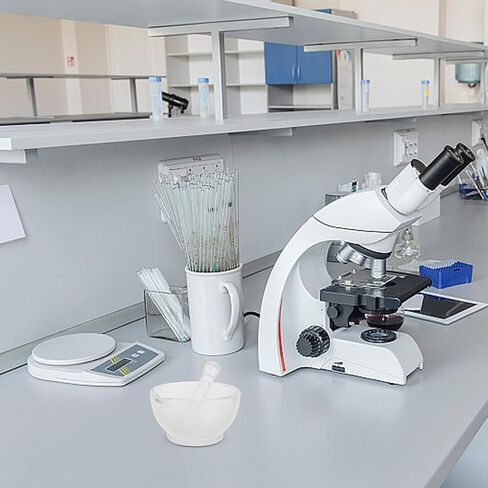 Sosoport Glass Mortar and Pestle Laboratory Grinding Bowl Chemical-Resistant Glass Mixer for Precise DIY Experiments Easy to Clean and Maintain Handheld Tool in Saudi Arabia