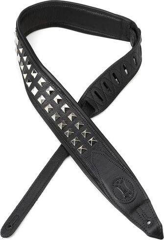 Levy's Leathers 2.5" Wide Rebel Leathers Series Genuine Leather Guitar Strap in Saudi Arabia