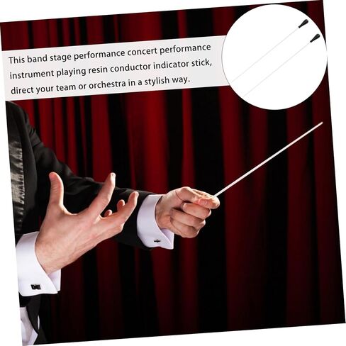 SUPVOX 2pcs Conductor Sticks for Music Performance Resin Conducting for Orchestra and Band for Concerts and Shows in Saudi Arabia