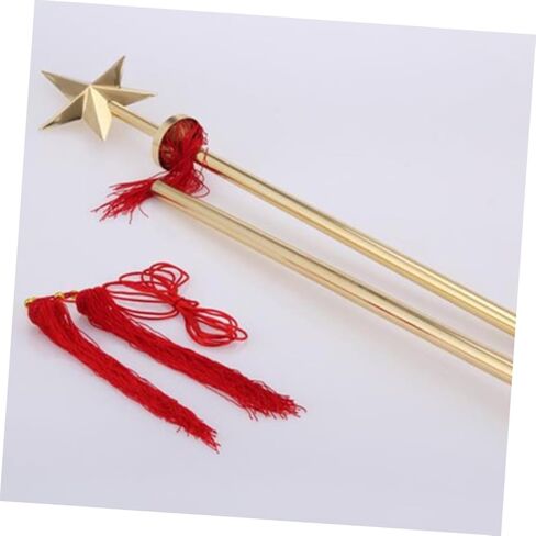 Abaodam Concert Baton ملحق موسيقى من الفولاذ المقاوم للصدأ قابل للفصل لموكب الفرقة والاحتفالات، سطح أملس لاستخدام الأداء in Kuwait