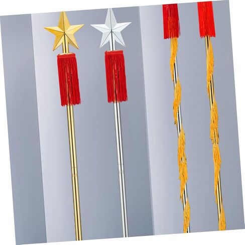 Abaodam Concert Baton ملحق موسيقى من الفولاذ المقاوم للصدأ قابل للفصل لموكب الفرقة والاحتفالات، سطح أملس لاستخدام الأداء in Kuwait