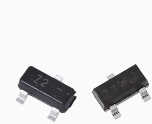 BZX84-C4V7 BZX84-C5V1 SOT-23 SMD ينظم الترانزستور 4.7V 5.1V Z1 Z2 50 قطعة (BZX84-C5V1) in Kuwait