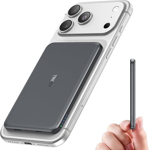 for Magsafe Portable Charger Power Bank,5000mAh Slim Wireless Magnetic Power Bank with USB C Fast Charging,Travel Essential for Magsafe Battery Pack Compatible with iPhone 17/16/15/14/13/12 Series in Kuwait
