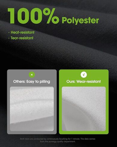 Pureegg Rectangle Table Cloth 60" x 84" – Durable Polyester Tablecloth Offers Reusable & Washable Protection, Ideal for Outdoor Party, Picnic, Wedding, Banquet and Birthday, 1 Pack, Black in Kuwait