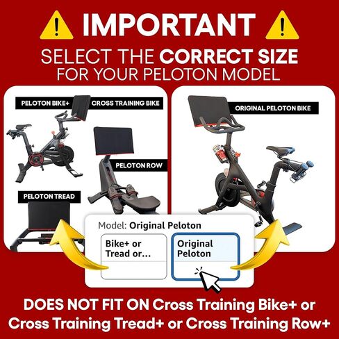 Premium Neoprene Monitor Cover for Original Peloton Bike Screen - Super Soft Terry - Fits Original Bike ONLY -Accessories for Peloton - Screen Protector (Original Peloton Bike) in Kuwait