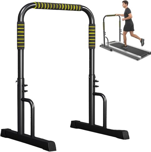 شريط مقبض وسادة المشي قابل للتعديل فقط بعرض 25.2 بوصة وعرض 31.5-42.5 بوصة ارتفاع قابل للتعديل مقبض وسادة المشي مزود بمقابض مريحة وأقدام غير قابلة للانزلاق وتصميم سهل التركيب (أحمر) in Kuwait