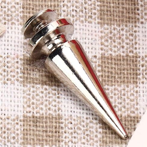 Cone Studs, 10 Pack Silver Copper Metal Rivets with Screws, Spikes, Leather Stud Set for Clothing Accessories DIY Craft, for DIY Enthusiasts, Fashion Designers, Jacket Customizatio in Saudi Arabia