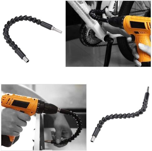 Flexible Shaft Bit Extender, Drill Bit Holder, Tool Extender with 290mm Length & 6.35mm Hex Shank, Ideal for DIY Tools & Home Repairs in Saudi Arabia