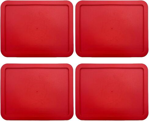 أغطية حاويات تخزين الطعام من CIBI (6 أكواب، أزرق - عدد 2) متوافقة مع حاويات زجاجية Pyrex 7211-PC، وأغطية بديلة آمنة للاستخدام في غسالة الأطباق والميكروويف in Kuwait