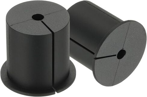 PATIKIL Wall Grommets for Cables 1-3/8", 2 Pcs Cable Routing Kit Silicone Hole Grommet Feed Through Bushing for Ethernet Accessories with 0.26" (6.5mm) Hole, Black in Saudi Arabia
