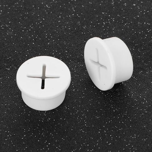 8 Pack White Desk Grommet, 3/4 Inch (20 mm) Desk Cable Grommet Flexible Wire Rubber Grommets Desks Cable Hole Covers with Hole Saw for Office and Home Table (White) in Saudi Arabia