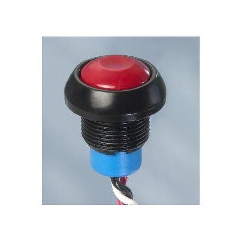 APEM Inc., IHSH36F2, Switch Push Button N.O. SPST Round Button 0.005A 24VDC Momentary Contact Wire Lead Panel Mount (1 Item/s) in Saudi Arabia