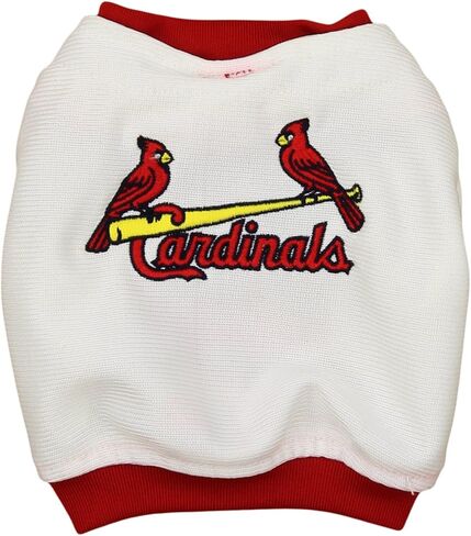 قميص البيسبول الأبيض المطرز MLB، سانت لويس كاردينالز XX-Small in Kuwait