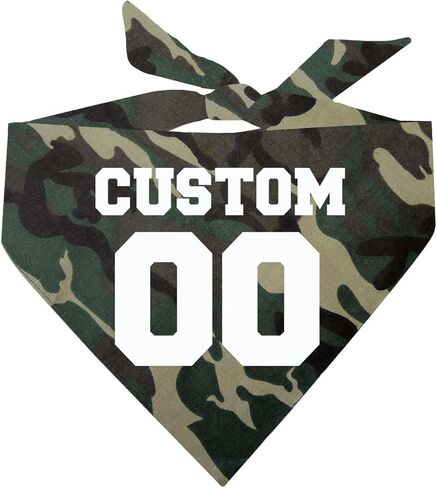 Custom Sports Name & Number Personalized Dog Bandana | 100% Cotton Adjustable Triangle | Made in USA | Collegiate Varsity Team Jersey | Fan of Player Team | Purple X-Small (633) in Saudi Arabia