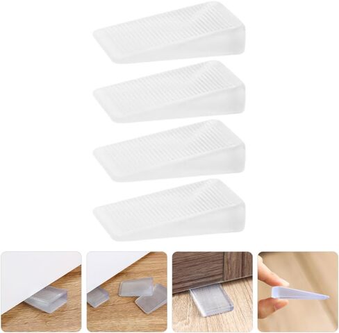 HOMSFOU 4 Pack Furniture Levelers PVC Shims for Uneven Tables Wedge Furniture Stabilizers for Home in Saudi Arabia