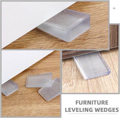 HOMSFOU 4 Pack Furniture Levelers PVC Shims for Uneven Tables Wedge Furniture Stabilizers for Home in Saudi Arabia