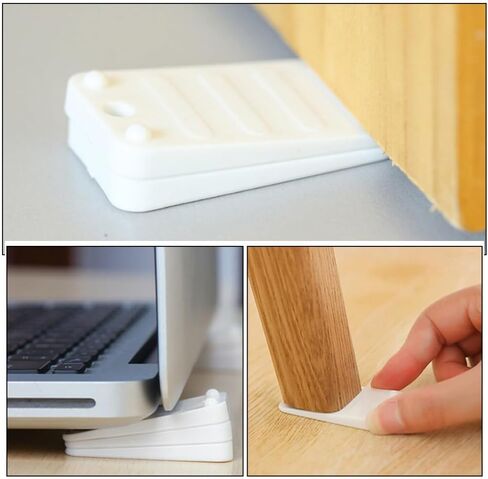 HOMSFOU 12pcs Furniture Leveling Shims: Door Table Chair Stoppers Home Improvement Anti-Slip Design in Saudi Arabia