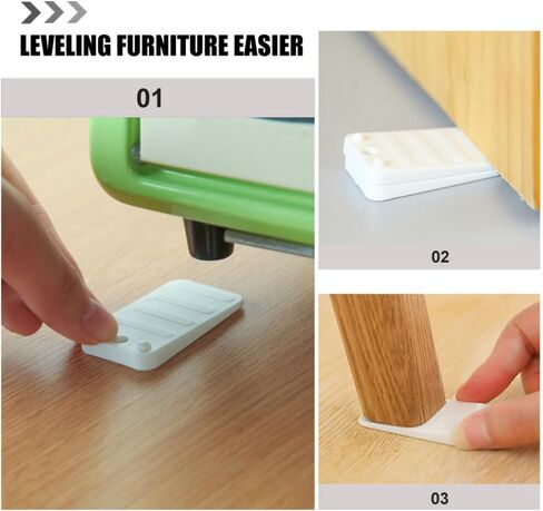 HOMSFOU 12pcs Furniture Leveling Shims: Door Table Chair Stoppers Home Improvement Anti-Slip Design in Saudi Arabia