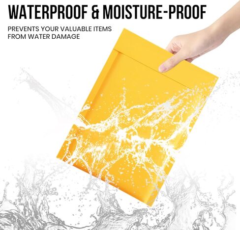 Levex - #0000 4" x 6" [500 Pack) Kraft Bubble Mailers, Padded Envelope Mailers, Packing Envelope & Mailing Bags for Shipping in Kuwait