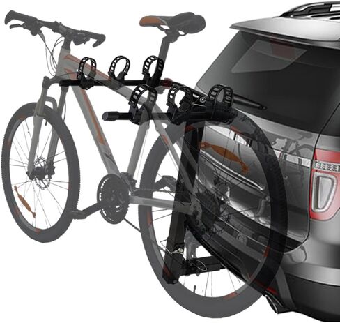 Auto Dynasty 2 Inches Hitch Fold-Up Mount Rear Trailer Bicycle/Bike Rack Carrier Storage (Powdered Coated Black) in Saudi Arabia