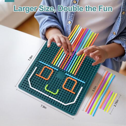 لوحة النشاط الحسي - لعبة تململ السيليكون ذات الوجهين على الوجهين ، لعبة هادئة مهدئة للقلق ، التوحد واضطراب فرط الحركة ونقص الانتباه ، تخفيف الإجهاد لـ 3+ أطفال ، أطفال صغار ، بالغون ، أنشطة صامتة للسفر للطائرات والسيارات in Kuwait