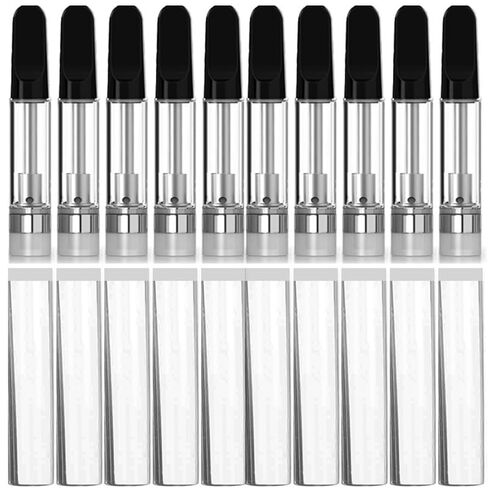 10 PCS 1ml Glass Test Tubes for Lids, Clear Vials with Plastic Cap Container Transparent Test Tubes for Jewelry Beads Powder Spice Liquid Storage in Kuwait