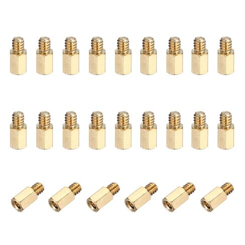 PATIKIL 48 Pcs 6-32 6.5mm+4mm Male Female Hex Standoff, Nickel Plated Copper PCB Motherboard Spacer Standoffs for Computer Cases Circuit Boards FPV Drone Quadcopter, Copper Color in Saudi Arabia