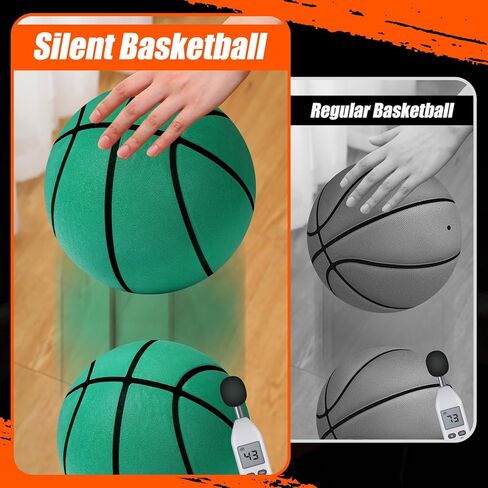 JellyArch 2 Pcs Silent Basketball Size 7 (29.5") Indoor Soft Foam Basketball Official Sports Ball Elastic Inside for Youth Dribbling Training Practice Ball in Saudi Arabia