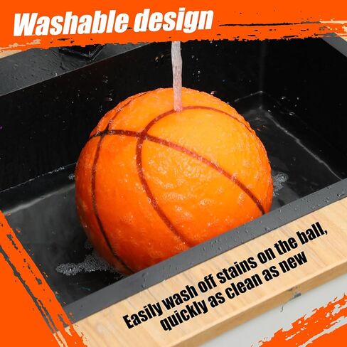 JellyArch 2 Pcs Silent Basketball Size 7 (29.5") Indoor Soft Foam Basketball Official Sports Ball Elastic Inside for Youth Dribbling Training Practice Ball in Saudi Arabia