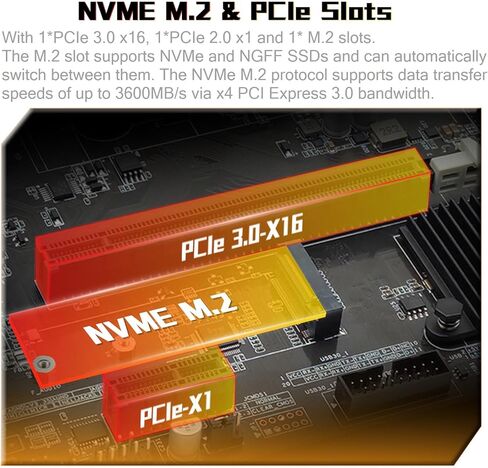 اللوحة الأم SHANGZHOAYUAN B450 AM4 اللوحة الأم للألعاب لمعالج AMD Ryzen الجيل 1-5 (DDR4 Max 64GB، NVME/NGFF M.2، PCIe 3.0، SATA 3.0، USB 3.0، Gb LAN) in Kuwait
