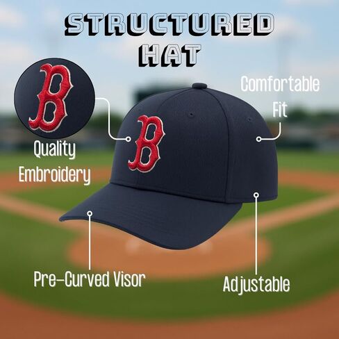 Officially Licensed Boston Youth Boys Girls Baseball Hat Classic Navy Blue Adjustable Team Logo Sox Kids Cap in Saudi Arabia