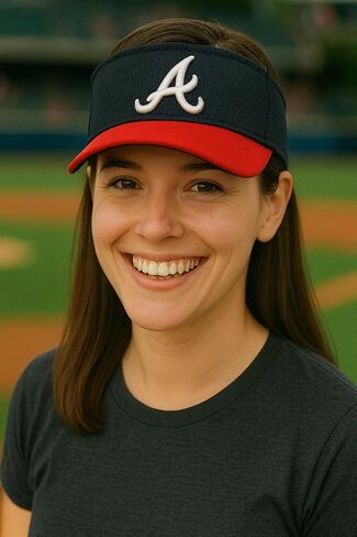 Officially Licensed Atlanta Baseball Visor Hat Classic Primary Home Team Logo Navy Blue/Red Embroidered MVP Sports Ball Cap in Saudi Arabia