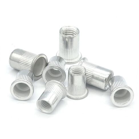 غسالات Qinlu-M3 M4 M5 M6 M8 M10 M12 سبائك الألومنيوم ريفنوت رأس مسطح ملولب برشام إدراج غطاء الجوز برشام الجوز 20/50 قطعة، لإصلاح المصانع (50 قطعة، M3) in Kuwait