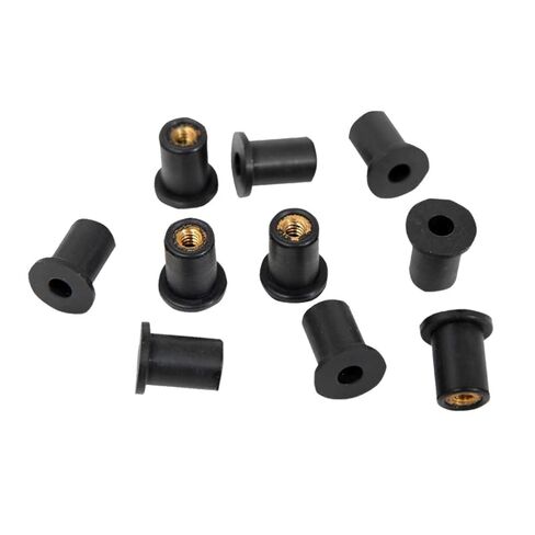 غسالات Qinlu-12 قطعة من صواميل الآبار المطاطية M4 M5 إدراج نحاسي 4 مللي متر 5 مللي متر صواميل مترية لإصلاح المصانع in Kuwait