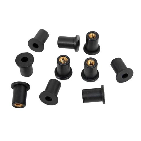 غسالات Qinlu-12 قطعة من صواميل الآبار المطاطية M4 M5 إدراج نحاسي 4 مللي متر 5 مللي متر صواميل مترية لإصلاح المصانع in Kuwait