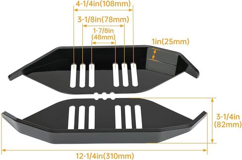 مناسبة لأحذية التزلج على الثلوج شديدة التحمل - متوافقة مع قاذفات الثلج، مسافة مسمار 2.75 بوصة، زوج أسود لتعزيز الأداء والمتانة in Kuwait